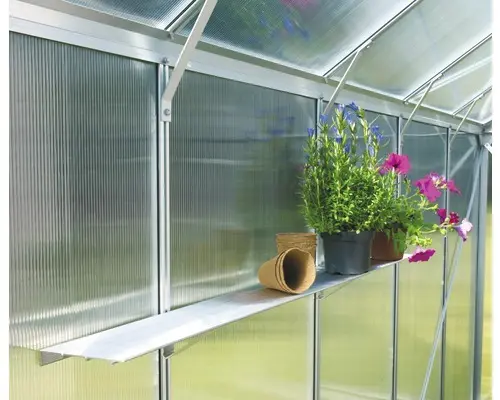 Aluminium-Wandregal Vitavia 122 x 15 cm