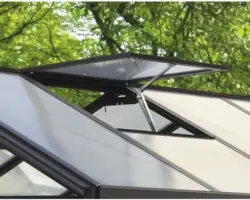 Aluminium-Dachfenster Vitavia Zeus ohne Glas, schwarz