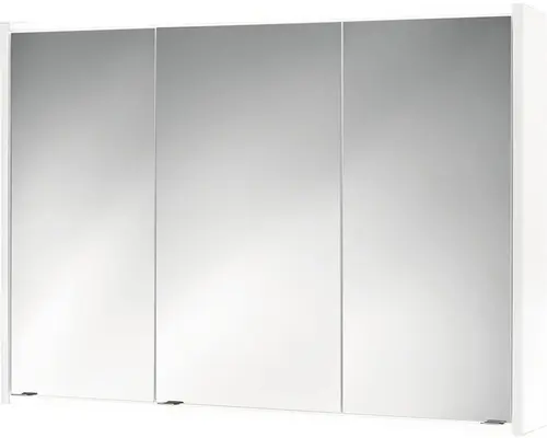 LED-Spiegelschrank Jokey Batu 3-türig 100x71x16 cm weiß