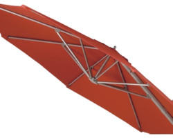 Sonnenschirmbespannung für Montego Ampelschirm Ø 350 cm, rot