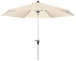 Hornbach Sonnenschirm Marktschirm Doppler Active Auto Tilt mit Kurbelfunktion Ø 280 cm Polyester natur