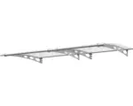 Hornbach ARON Vordach Ingressa 301x91,5 cm silber Acrylglas transparent