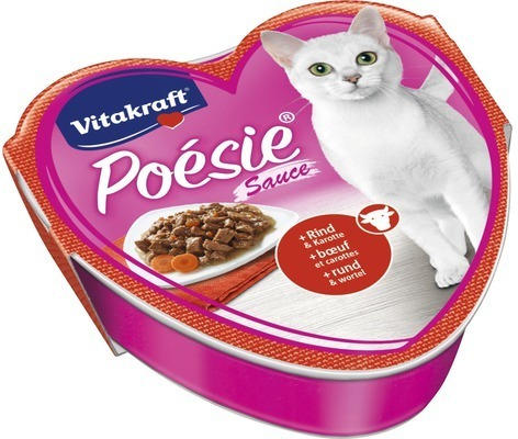 Katzenfutter nass VITAKRAFT Poésie Rind und Karotte 85 g
