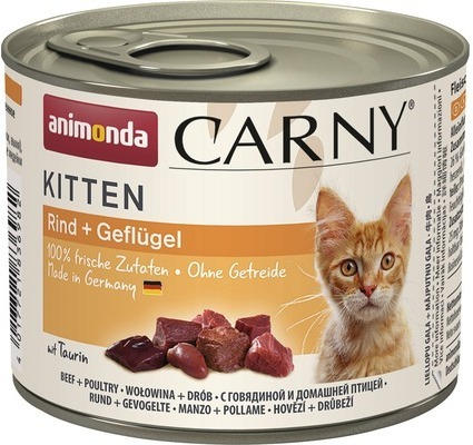 Katzenfutter nass animonda Carny Kitten Rind+Geflügel 200 g
