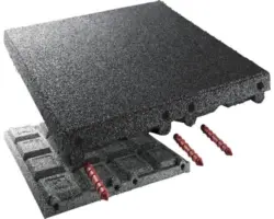 Fallschutzmatte terrasoft 10 m² 50x50x8 cm anthrazit