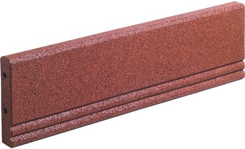 Fallschutz-Rasenkante terrasoft 15 Stück 100x25x5 cm rot