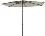 Hornbach Sonnenschirm Mittelstockschirm Soluna Cessy Ø 300 cm Polyester (PES) ecru
