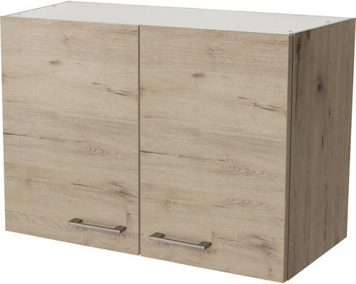 Hängeschrank Flex Well Riva San Remo Eiche hell/San Remo Eiche hell 80x55x32 cm mit Drehtür