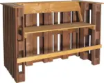 Hornbach Palettenbarbank Holz 3-Sitzer braun