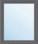 Hornbach Kunststofffenster ARON Basic weiß/anthrazit 1000x1550 mm DIN Links