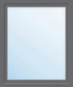 Hornbach Kunststofffenster ARON Basic weiß/anthrazit 1000x1550 mm DIN Rechts