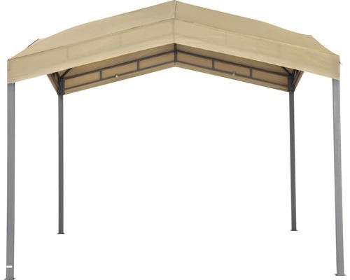 Pavillon Tepro Marabo 305x305x275 cm wasserabweisend Metall/Polyester 180 g/m² taupe