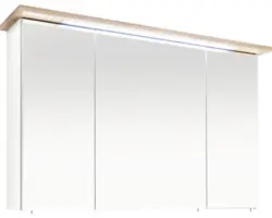 LED-Spiegelschrank Pelipal Cesa III 3-türig 72x115 cm weiß