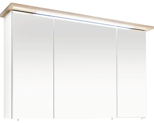LED-Spiegelschrank Pelipal Cesa III 3-türig 72x115 cm weiß