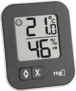 Hornbach Thermo-Hygrometer Digital TFA "MOXX" Kunststoff schwarz Innen