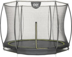 Bodentrampolin EXIT Silhouette Ground Ø 244 cm mit Sicherheitsnetz schwarz