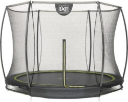 Bodentrampolin EXIT Silhouette Ground 305 mit Sicherheitsnetz schwarz