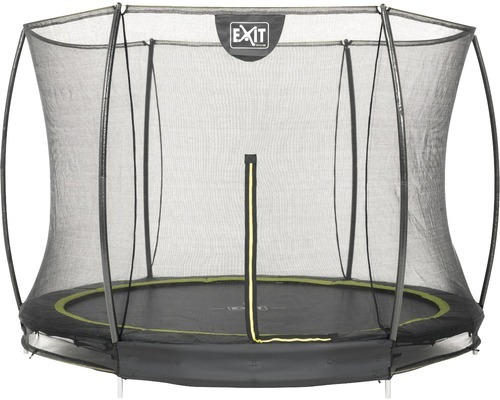 Bodentrampolin EXIT Silhouette Ground 305 mit Sicherheitsnetz schwarz