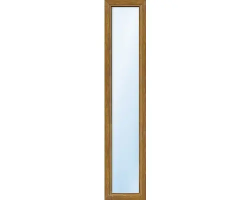 Kunststofffenster Festelement ARON Basic weiß/golden oak 650x1350 mm (nicht öffenbar)