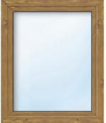 Hornbach Kunststofffenster ARON Basic weiß/golden oak 1000x1550 mm DIN Rechts
