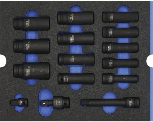 Moduleinlage Kraft-Einsätze Industrial Gr. L 268 x 38 x 342 mm schwarz 15-tlg