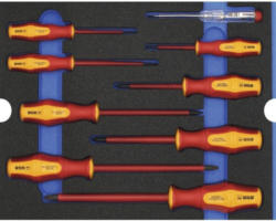 Moduleinlage VDE-Schraubendreher-Satz Industrial Gr. L 268 x 38 x 342 mm schwarz 9-tlg