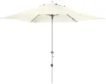 Hornbach Sonnenschirm Marktschirm Doppler Expert Auto Tilt mit Kurbelfunktion Ø 320 cm Polyester natur