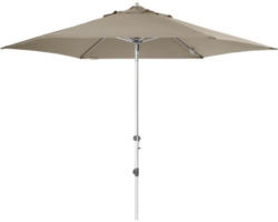 Sonnenschirm Marktschirm Doppler Expert Auto Tilt mit Kurbelfunktion Ø 320 cm Polyester greige