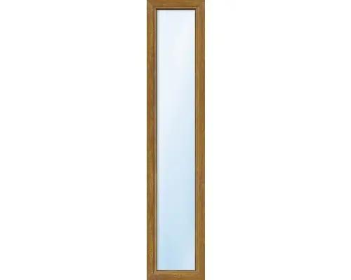 Festelement ESG ARON Basic weiß/golden oak 400x1750 mm (nicht öffenbar)