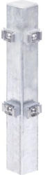 Eckpfosten ALBERTS mit Klemmlaschen 6 x 6 x 240 cm feuerverzinkt