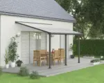 Hornbach Terrassenüberdachung CANOPIA by Palram Olympia 425 x 295 cm grau