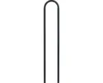 Hornbach MEFA Ständer 22 Stahl pulverbeschichtet BxHxT 390/1210/50 mm Tiefschwarz RAL 9005 Struktur
