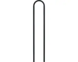 MEFA Ständer 22 Stahl pulverbeschichtet BxHxT 390/1210/50 mm Tiefschwarz RAL 9005 Struktur