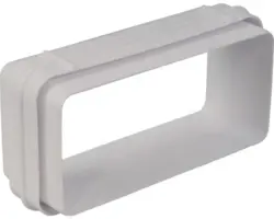 Flachkanal-Verbinder Rotheigner weiß 114x60 mm