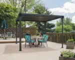 Hornbach Pavillon Palram - Canopia Milano 3000 309 x 309 cm grau