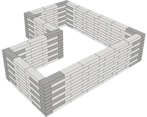 Hochbeet Architekt Rosmarin rauchquarz 228x228x60 cm