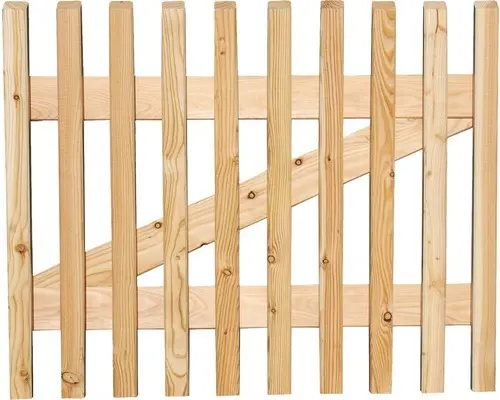 Vorgartenzaun Einzeltor Lärche Hono 100x80 cm braun