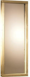 Saunafenster Karibu 420x1020x68 mm für 68 mm Sauna mit Isolierglas 42x102x6,8 cm