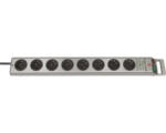 Hornbach Steckdosenleiste Brennenstuhl® mit Schalter und Überspannungsschutz 8-fach, 3G1,5, silber, 2,5 m
