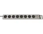Hornbach Steckdosenleiste Brennenstuhl® mit Schalter und Überspannungsschutz 8-fach, 3G1,5, silber, 2,5 m