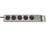 Hornbach Steckdosenleiste Brennenstuhl® mit Schalter und Überspannungsschutz 5-fach, 3G1,5, silber, 2,5 m