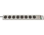 Hornbach Steckdosenleiste Brennenstuhl® 8-fach, mit Schalter, Super-Solid 3G1,5, silber, 2,5 m
