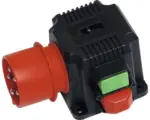 Hornbach CEE-Aufbaugerätestecker PCE + UPS-Auslösung 16 A, 5-polig, schwarz-rot