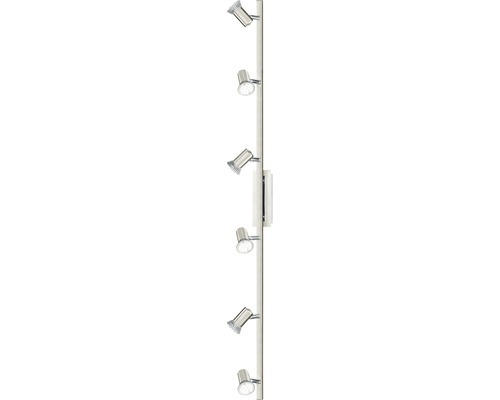 LED Balkenspot Rottelo nickel-matt-chrom 6 x GU10 5 Watt, L 116 cm