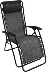 Relaxstuhl mit Kopfkissen verstellbar 56x70x91 cm schwarz