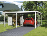 Hornbach Einzelcarport weka A2 Gr. 2 inkl. Geräteraum 512x602 cm kesseldruckimprägniert