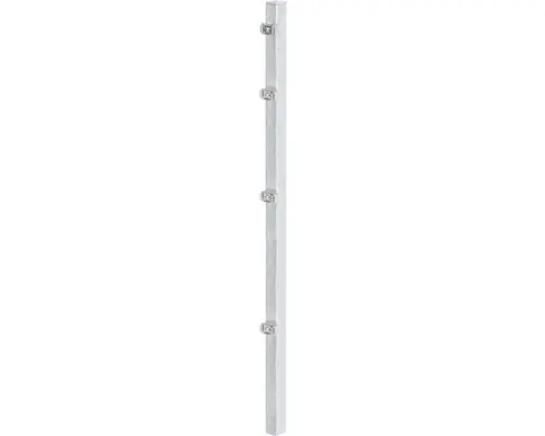 Zaunpfosten ALBERTS mit Klemmlaschen zum Einbetonieren 6 x 4 x 260 cm feuerverzinkt