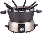 MediaMarkt NOUVEL Shine - Elektro Fleischfondue - Set (Schwarz/Silber)