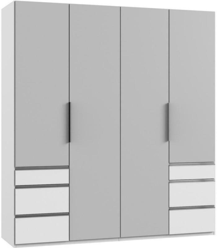 Drehtürenschrank Level36a Hellgrau/Weiß B:200cm