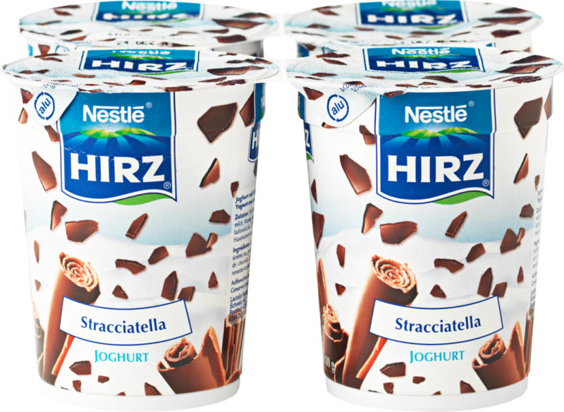 Yogurt Stracciatella Hirz, 4 x 180 g
